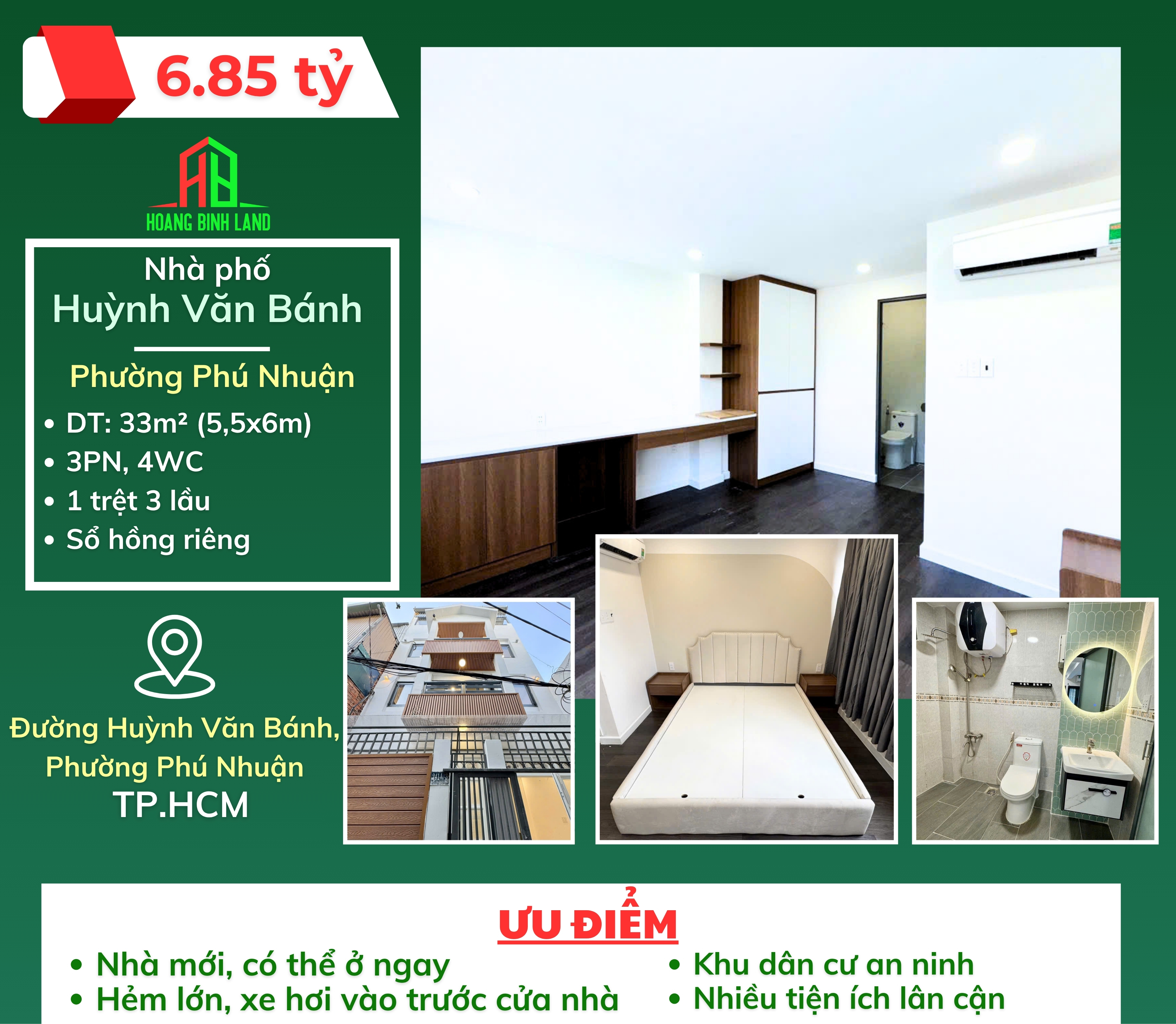 BÁN NHÀ ĐƯỜNG HUỲNH VĂN BÁNH - PHƯỜNG PHÚ NHUẬN